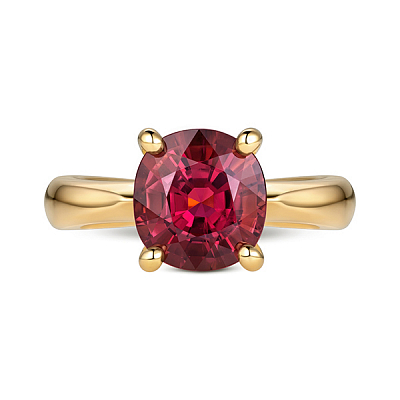 Ring with rubellite tourmaline