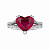 Ring with rubellite tourmaline and diamonds