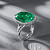 Ring with paraiba tourmaline and diamonds