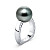 Ring with Tahitian pearl and diamonds