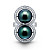 Ring with Tahitian pearl and diamonds
