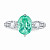 Ring with paraiba tourmaline and diamonds
