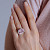 Ring with morganite and diamonds