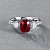 Ring with ruby and diamonds