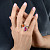 Ring with rubellite, spessartine and diamonds