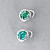 Earrings with green tourmalines