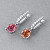 Earrings with tourmalines and diamonds