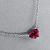 Pendant with spinel and diamond