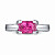 Ring with spinel and diamonds