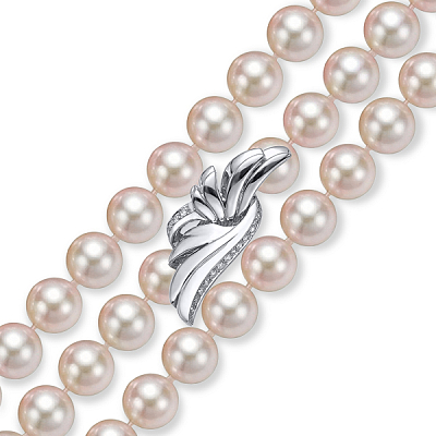 Sautoir with akoya Rose Premium pearls 8.5-9.0 mm