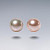 Earrings with akoya pearls