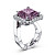 Ring with Burmese spinel and diamonds