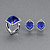 Earrings with tanzanites and diamonds