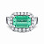 Ring with paraiba tourmaline and diamonds
