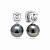 Earrings with Tahitian pearls and diamonds