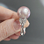 Ring with freshwater pearl and diamonds