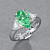Ring with paraiba tourmaline and diamonds