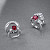 Ring with ruby and diamonds