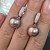 Earrings with freshwater pearls and diamonds