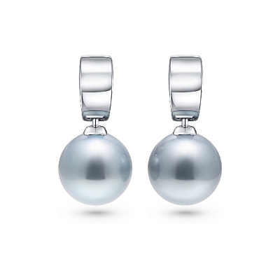 Earrings with Tahitian pearls