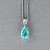 Pendant with  paraiba tourmaline and diamond