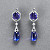 Earrings with tanzanites and diamonds