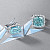  Ring with aquamarine and diamonds