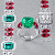 Ring with emerald, rubies, and diamonds