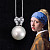 Pendant with South Sea pearls and diamonds