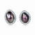 Stud earrings with Tahitian keshi pearls and diamonds