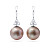 Earrings with freshwater pearls and diamonds