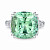 Ring with green tourmaline and diamonds