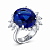 Ring with tanzanite and diamonds