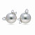 Earrings with South Sea pearls and diamonds