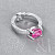 Ring with spinel and diamonds