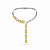 Necklace with yellow sapphires and diamonds