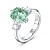 Ring with mint tourmaline and diamonds