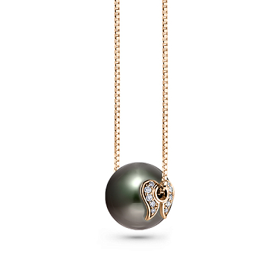 Pendant with Tahitian pearl and diamonds