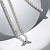 Necklace with Akoya pearls and diamonds