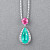 Pendant with pink spinel, paraiba tourmaline and diamonds