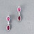 Earrings with spinels and diamonds