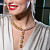 Necklace with yellow sapphires and diamonds