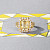 Ring with yellow sapphire and diamonds