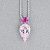 Pendant with pink sapphire and morganite