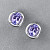 Earrings with lavender tanzanites