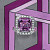 Ring with Burmese spinel and diamonds