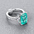 Ring with paraiba tourmaline and diamonds