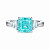 Ring with paraiba tourmaline and diamonds