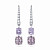 Earrings with spinels and diamonds