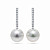 Earrings with South Sea pearls and diamonds